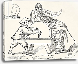 Постер Школа: Английская, 17в. King Charles I on the grindstone of Scottish Presbyterian intolerance, c.1890