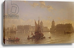 Постер Робертс Давид Shipping on the Thames at Greenwich
