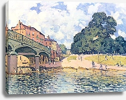 Постер Сислей Альфред (Alfred Sisley) Мост в Хэмптон-корте