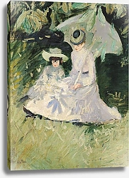 Постер Хеллу Поль Сезар Madame Helleu and her Daughter at the Chateau of Boudran