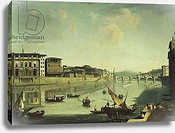 Постер Пэтч Томас A View of the Arno with the Ponte alle Gracie, Florence,