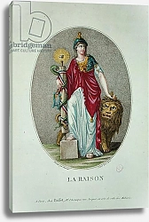 Постер Десруа Клод Reason, engraved by Carre, 1793