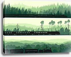Постер Эволюция железнодорожного транспорта