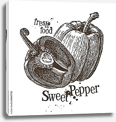 Постер Иллюстрация со сладким перцем