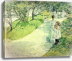 Постер Хассам Чильд Promenaders in the garden, 1898