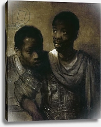 Постер Рембрандт (Rembrandt) Two Negroes, 1661