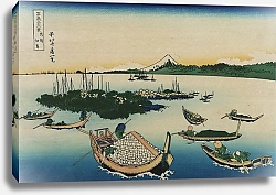 Постер Хокусай Кацушика Buyō tsukuda-jima