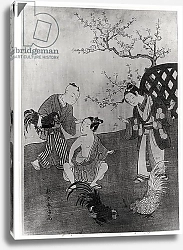 Постер Харунобу Сузуки The Cockfight