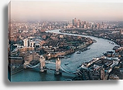Постер Лондонская панорама с Таурским мостом