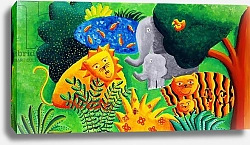 Постер Николс Жюли (совр) Jungle Scene, 2002