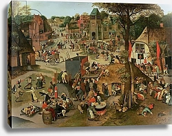 Постер Брейгель Питер Старший Village Festival in Honour of St. Hubert and St. Anthony, 1632