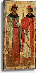 Постер St. Boris and St. Gleb, Moscow, first half of 14th century