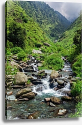 Постер Индия. Водопад Bagsu Nag