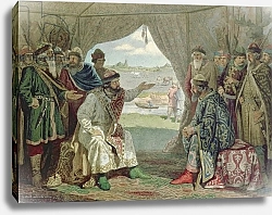 Постер Кившенко Алексей The Convention of Princes with Grand Duke Vladimir Monomakh II at Dolob in 1103, 1880