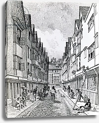 Постер Смит Джон (грав) Winchester Street, London Wall, published 1814