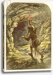 Постер Лидон Александр Robinson Crusoe frightened by a goat in a cave