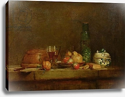 Постер Шарден Жан-Батист Still Life with a Bottle of Olives, 1760
