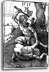 Постер Дюрер Альбрехт Cain killing Abel, 1511
