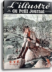 Постер Неизвестен Summer holidays in 1936: a beautiful young woman hunts. In “” L'illustrious du Petity Journal”, 1936. Private collection.
