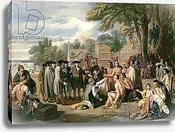 Постер Вест Бенджамин William Penn's Treaty with the Indians in November 1683, 1771-72