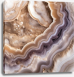 Постер Geode of brown agate stone 9