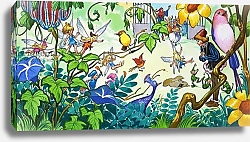 Постер Ортиз Хосе (дет) Fairies in the garden