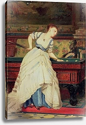 Постер The Game of Billiards, 19th century