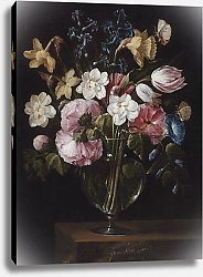Постер Неизвестен Цветы в стеклянной вазе 5