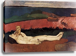 Постер Гоген Поль (Paul Gauguin) Потеря девственности