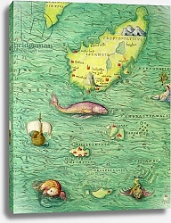Постер Агнес Батиста (карты) Iceland, from an Atlas of the World in 33 maps, Venice, 1st September 1553