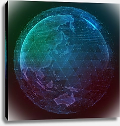 Постер Цифровой дизайн глобальной сети
