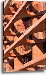 Постер Оранжевые балконы