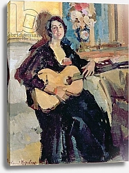 Постер Коровин Константин Lady with a Guitar, 1911