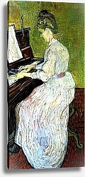 Постер Ван Гог Винсент (Vincent Van Gogh) Маргарита Гаше у фортепиано