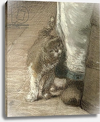 Постер Милле, Жан-Франсуа Churning Butter, 1866-68 2