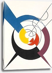 Постер Тойбер-Арп Софи Construction Dynamique, Pénétration De Spirales Et Diagonales