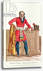 Постер Давид Жак Луи Civilian costume for a French citizen for indoors, engraved by Vivant Dominique Denon