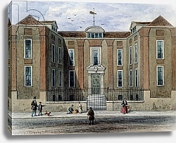 Постер Шепард Томас (акв) An Ancient Mansion, called Pitchett Hall, South Side of Union St., Southward, 1828