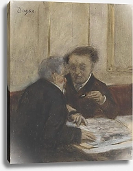 Постер Дега Эдгар (Edgar Degas) В кафе Шатоден 2