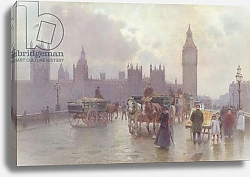 Постер Пиза Альберто The Houses of Parliament from Westminster Bridge, c.1900