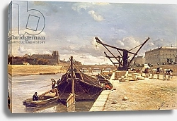 Постер Джонкинд Йохан View of the Pont Royal, Paris
