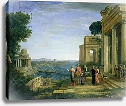 Постер Лоррен Клод (Claude Lorrain) Aeneas and Dido in Carthage, 1675