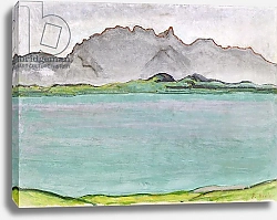 Постер Ходлер Фердинанд The Stockhorn Mountains and Lake Thun, 1911