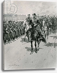 Постер Хаенен Фредерик де The Tsar reviewing his Troops