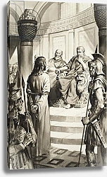 Постер МакКоннел Джеймс Christ in front of Pontius Pilate