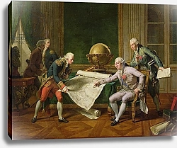 Постер Монсье Николя Louis XVI Giving Instructions to La Perouse, 29th June 1785, 1817