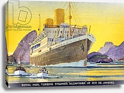 Постер Шоэсмит Кеннет Postcard depicting the Royal Mail Turbine Steamer 'Alcantara' at Rio de Janeiro, 1930s