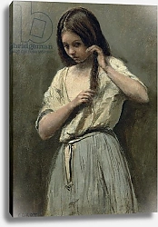 Постер Коро Жан (Jean-Baptiste Corot) Young Girl at her Toilet