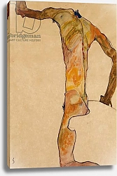 Постер Шиле Эгон (Egon Schiele) Male Nude; Mannlicher Akt, 1910