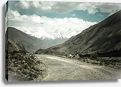 Постер Таджикистан. Памирский тракт. Дорога в облака
